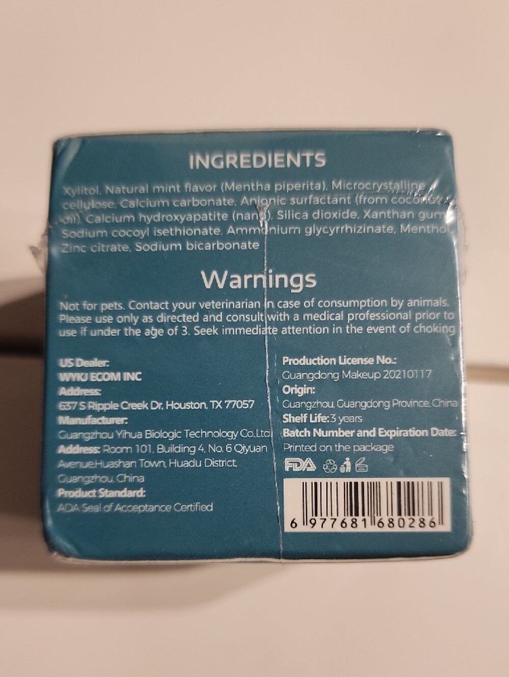 Hydroxyapatite Toothpaste Tablets - Teal - Picture 2 of 5
